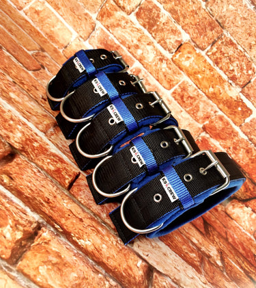 Mega Comfort Sandwich Collar Black-Blue